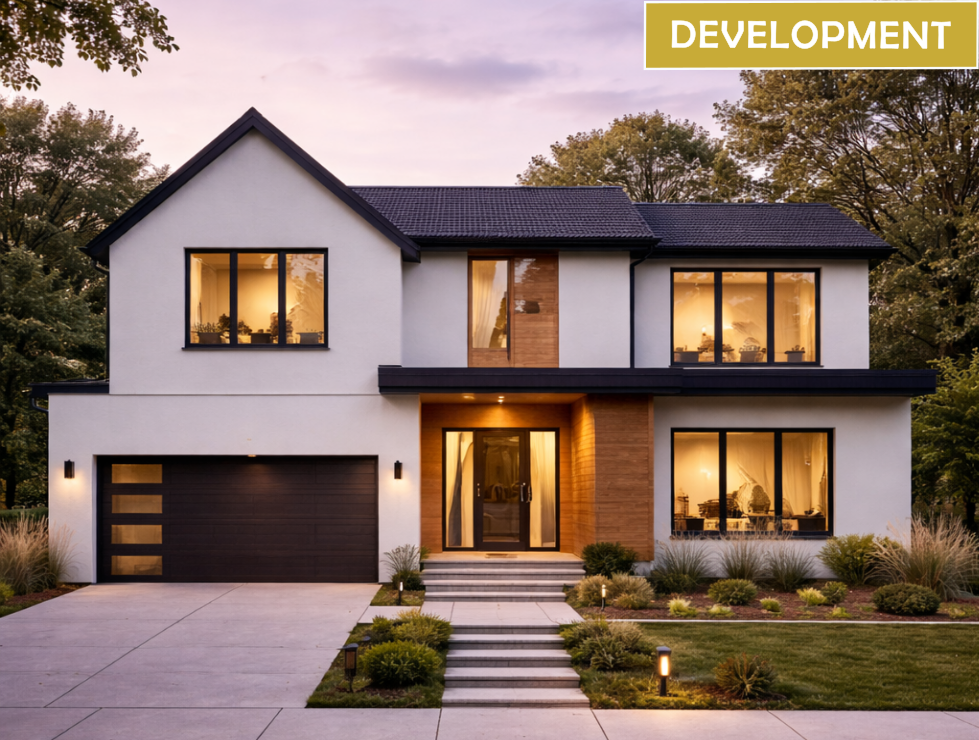 Future modern transitional home development in Garden Oaks Houston by Niche Homes