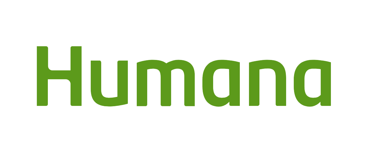 Humana logo in green text on a white background