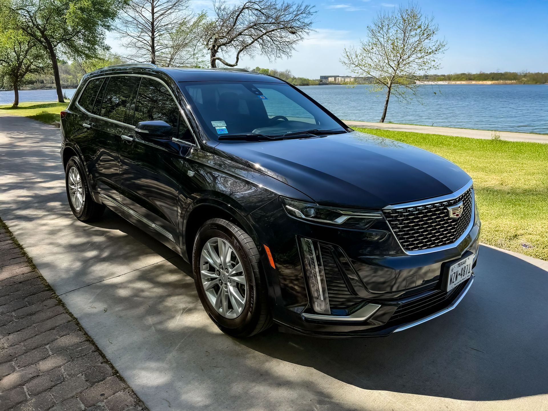 D5 Professional Services Cadillac XT6 sporting event luxury black car service in Dallas Texas