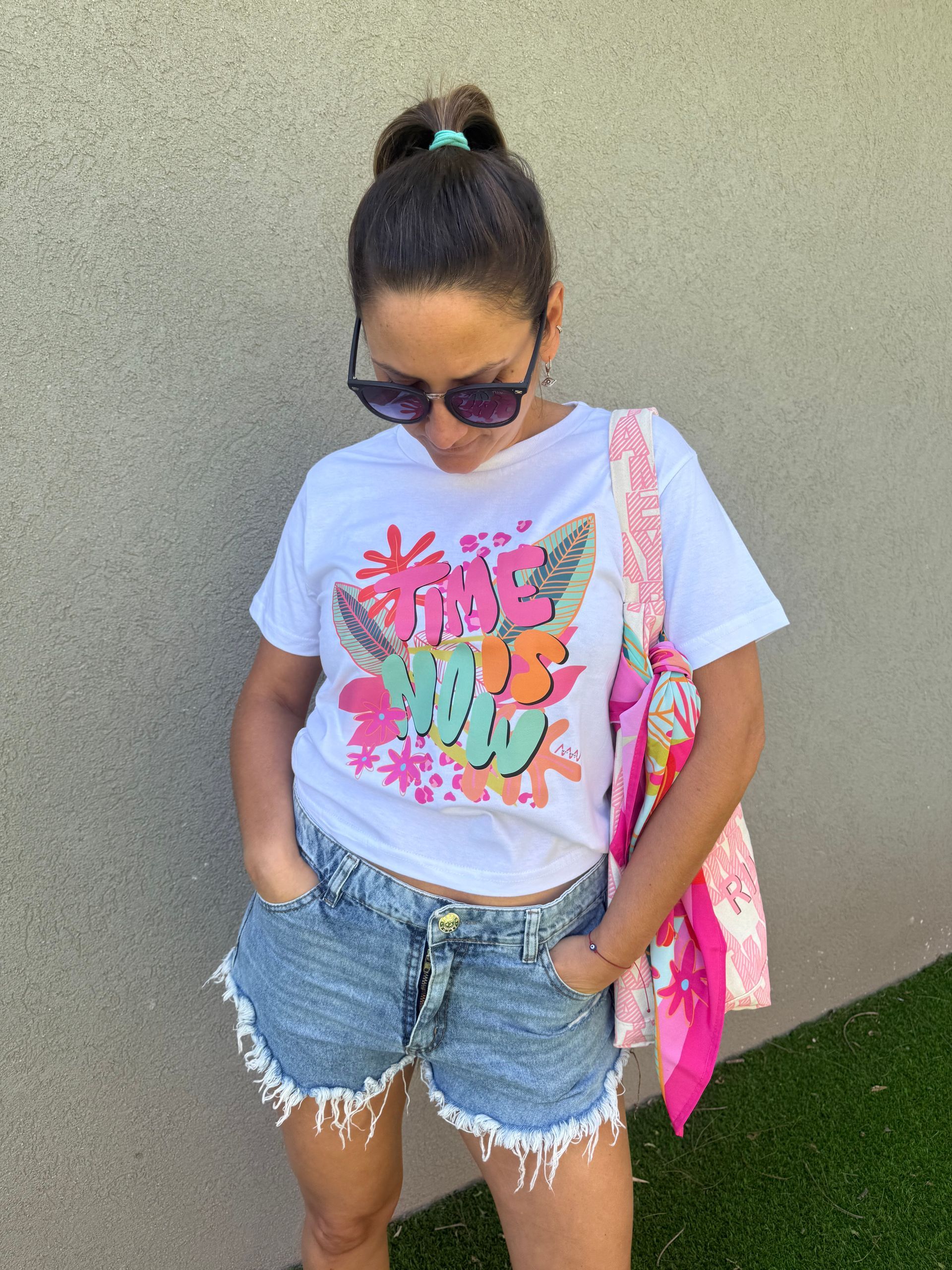 remera boxy estampada 