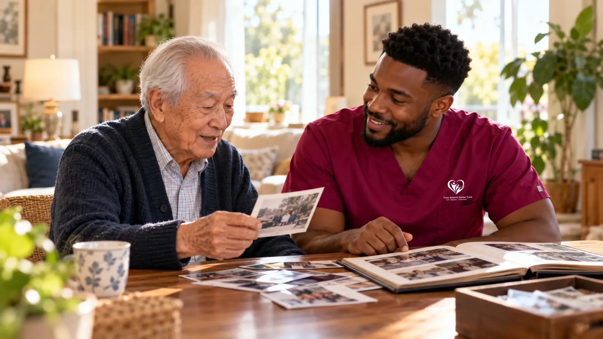 True Amore Caregiver spending time with elder