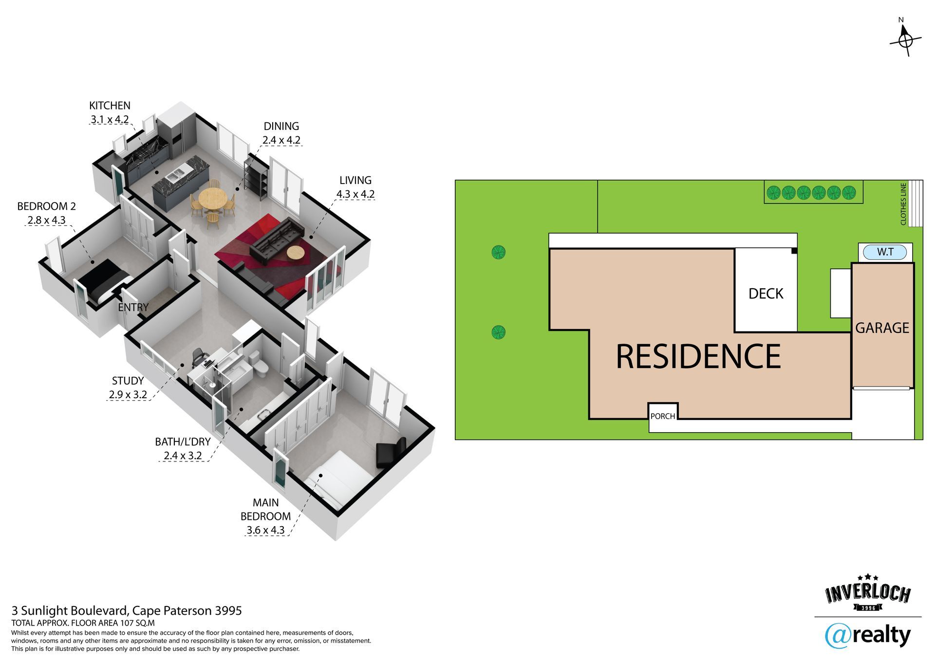 A floor plan of a house with the word residence on it.