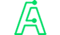 A green letter a on a white background.