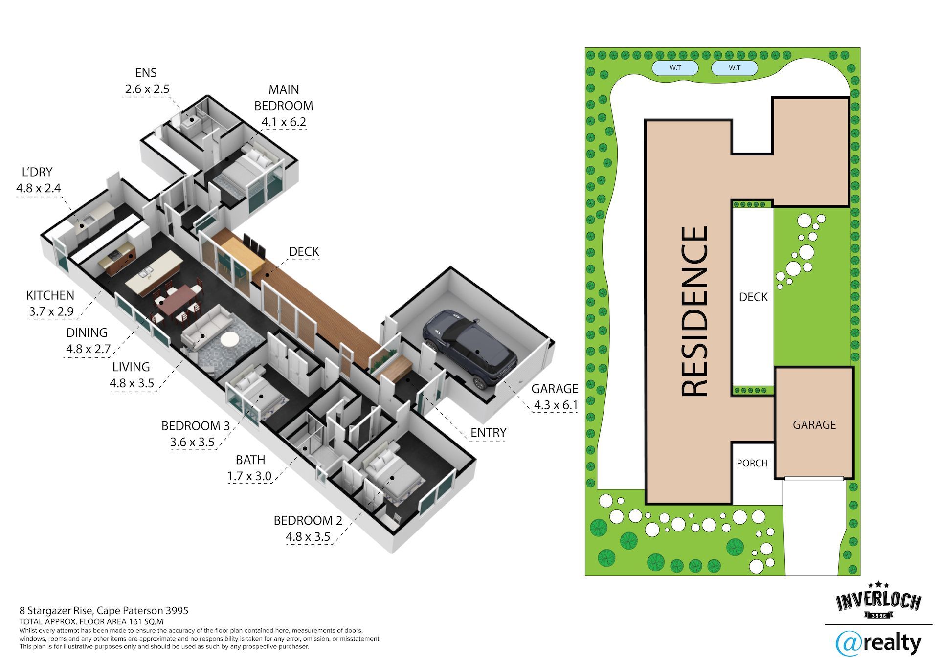 A 3d floor plan of a house and a residence.