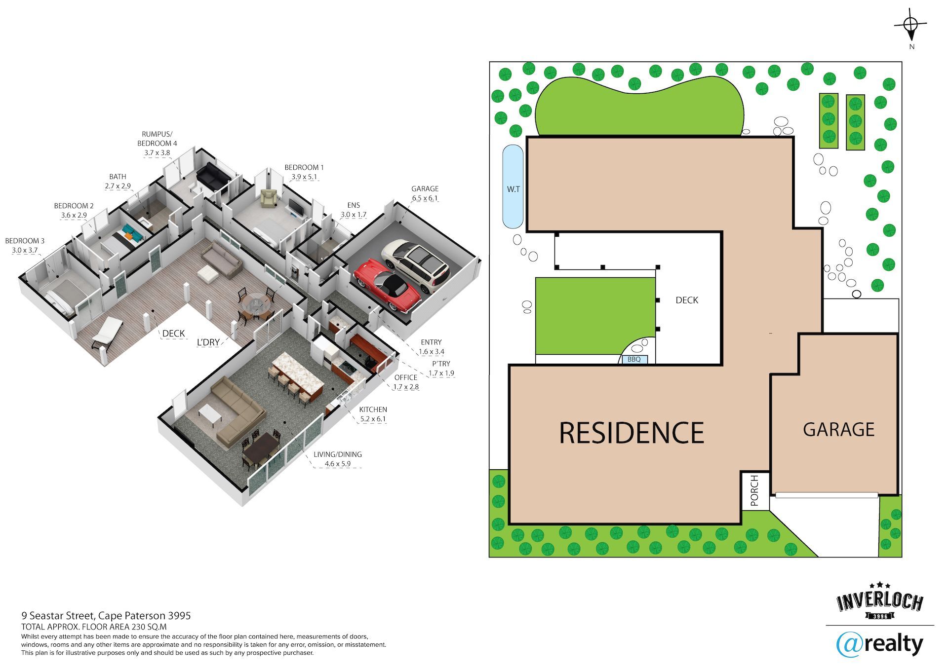 A floor plan of a house with the word residence on it