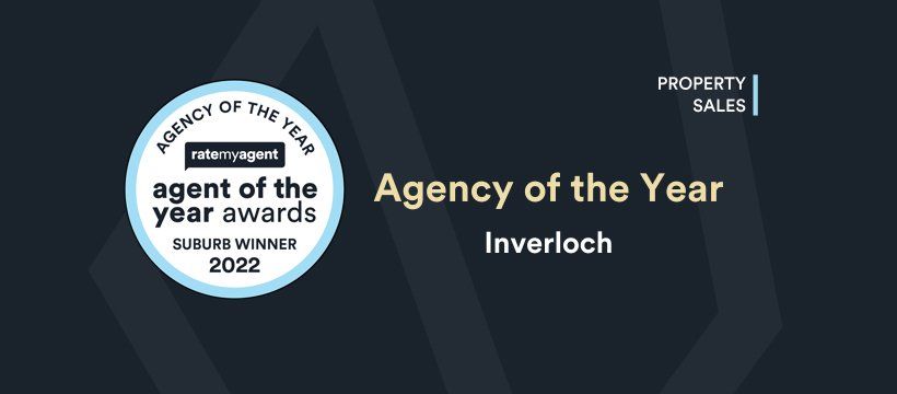A logo for the agency of the year awards