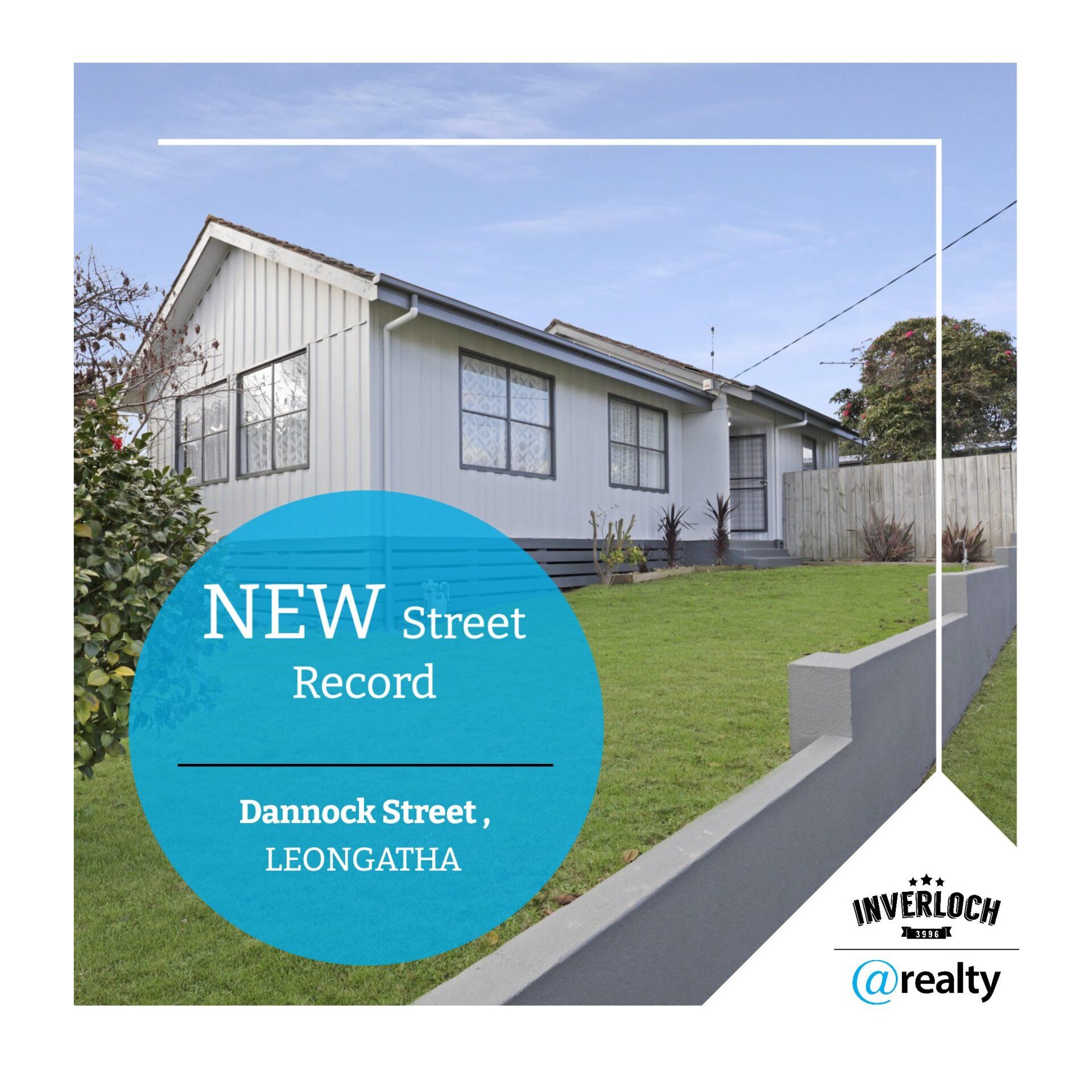 An ad for a new street record in dannock street leongatha