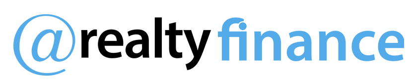 A logo for a real estate company called realty finance