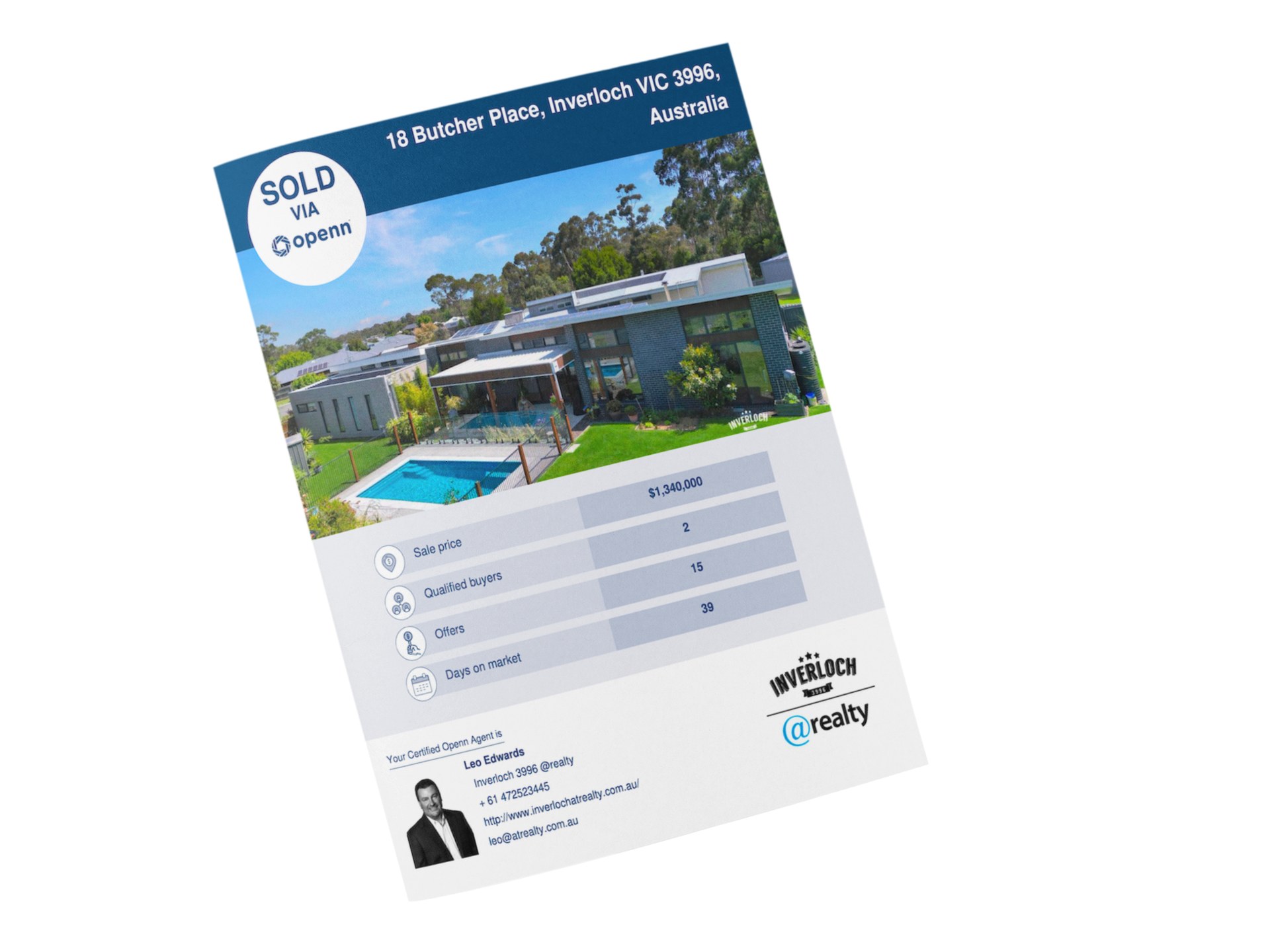 Real estate flyer: