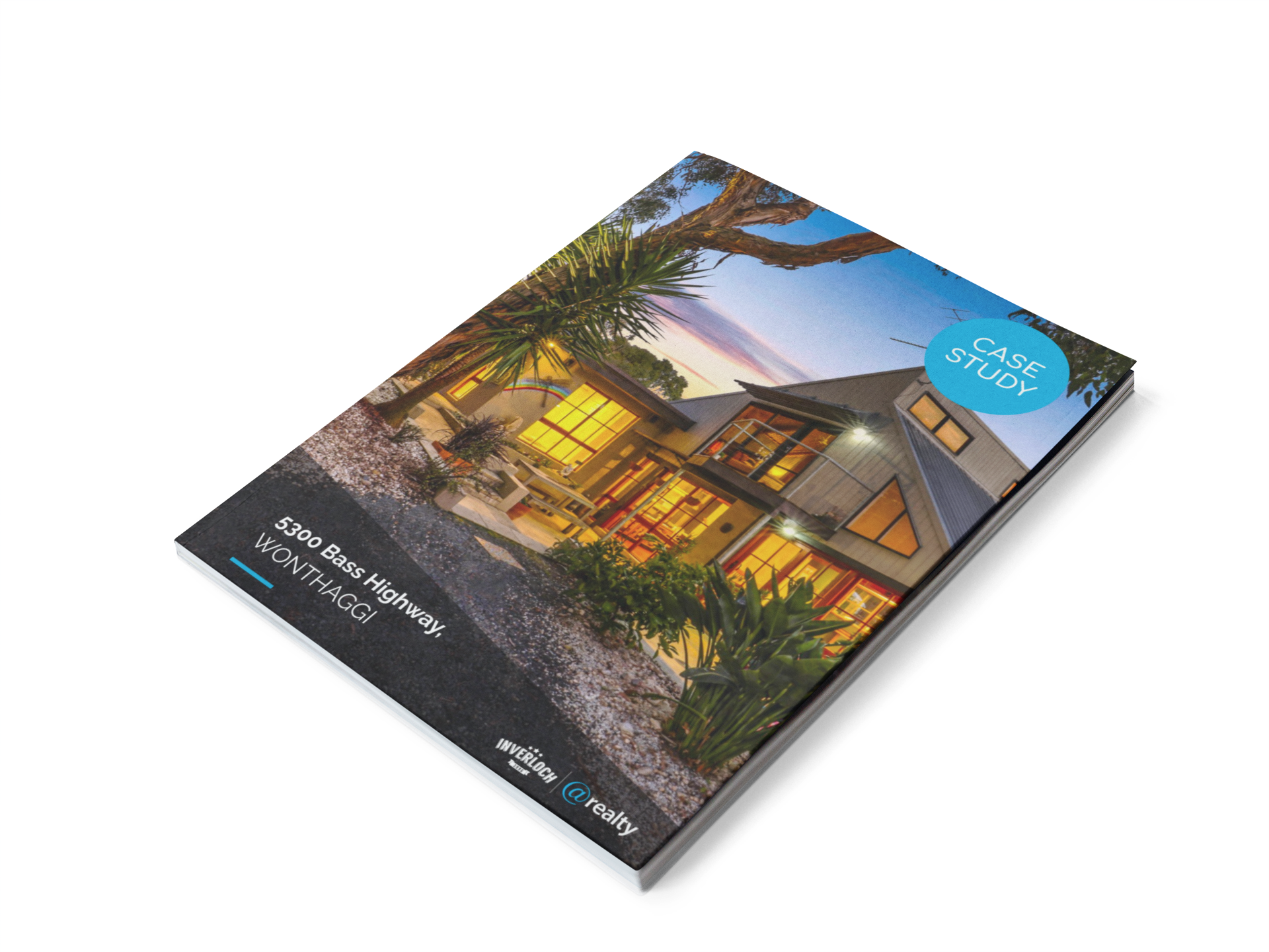 A book with a picture of a house on the cover.