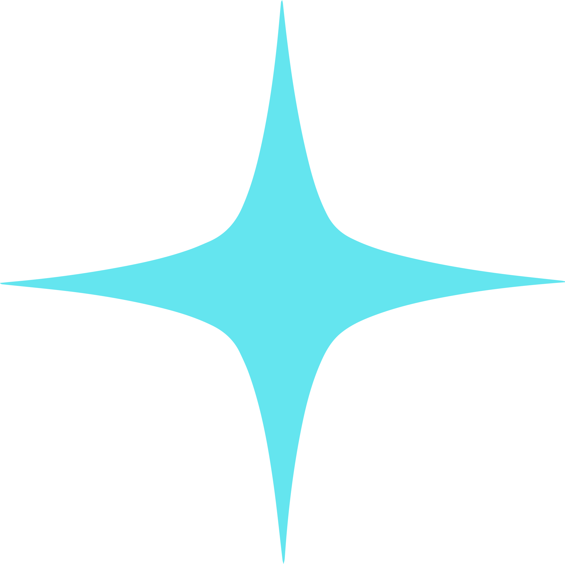 A blue star with four points on a white background.