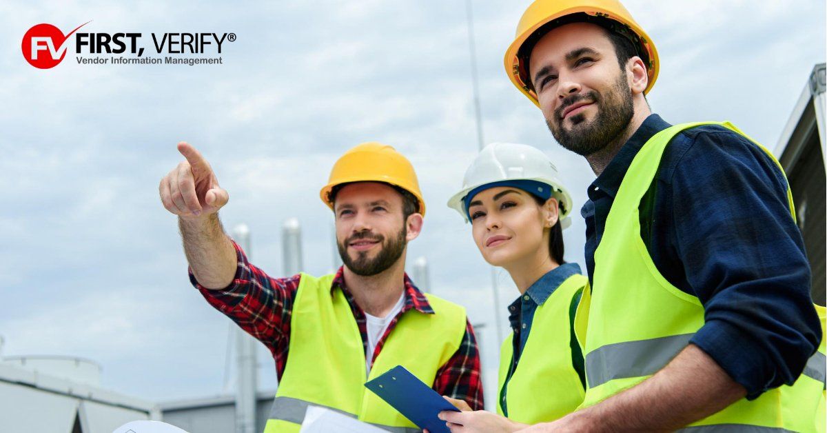 Contractors working safely