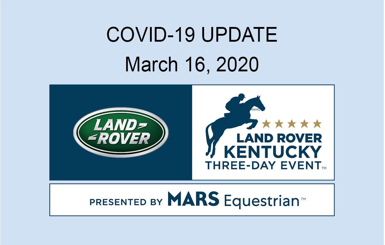 A poster for the land rover kentucky three-day event