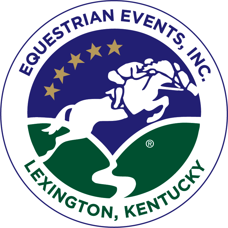 The logo for equestrian events inc. lexington kentucky