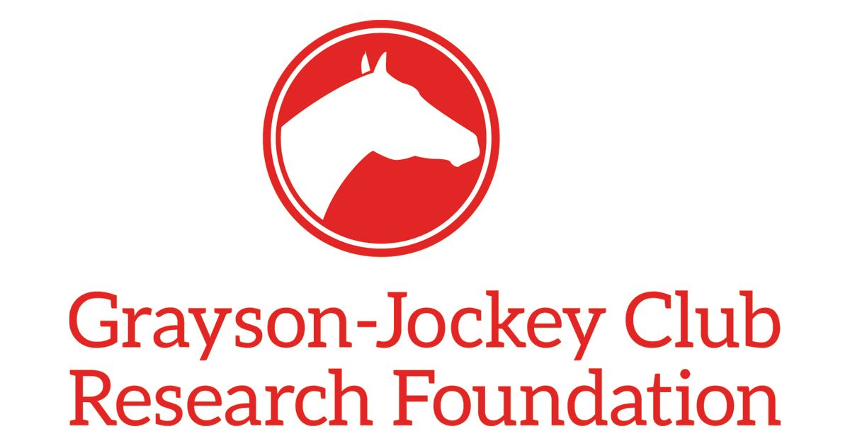 The logo for the grayson jockey club research foundation