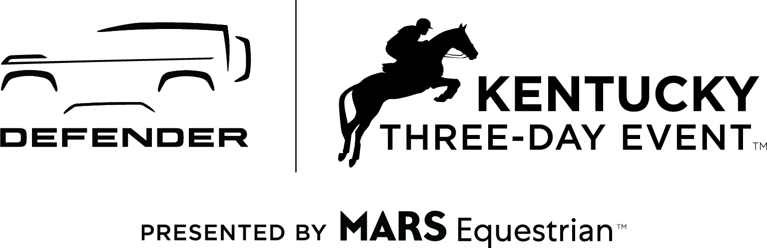 A black and white logo for kentucky three-day event
