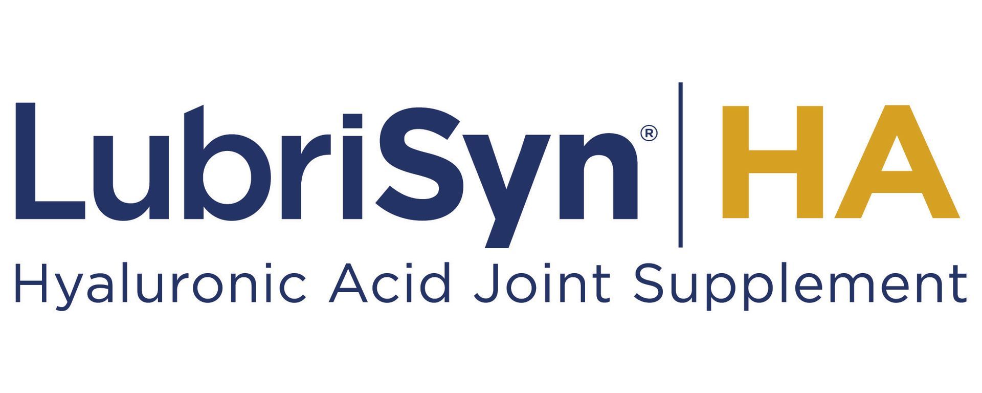 The logo for lubrisyn ha hyaluronic acid joint supplement