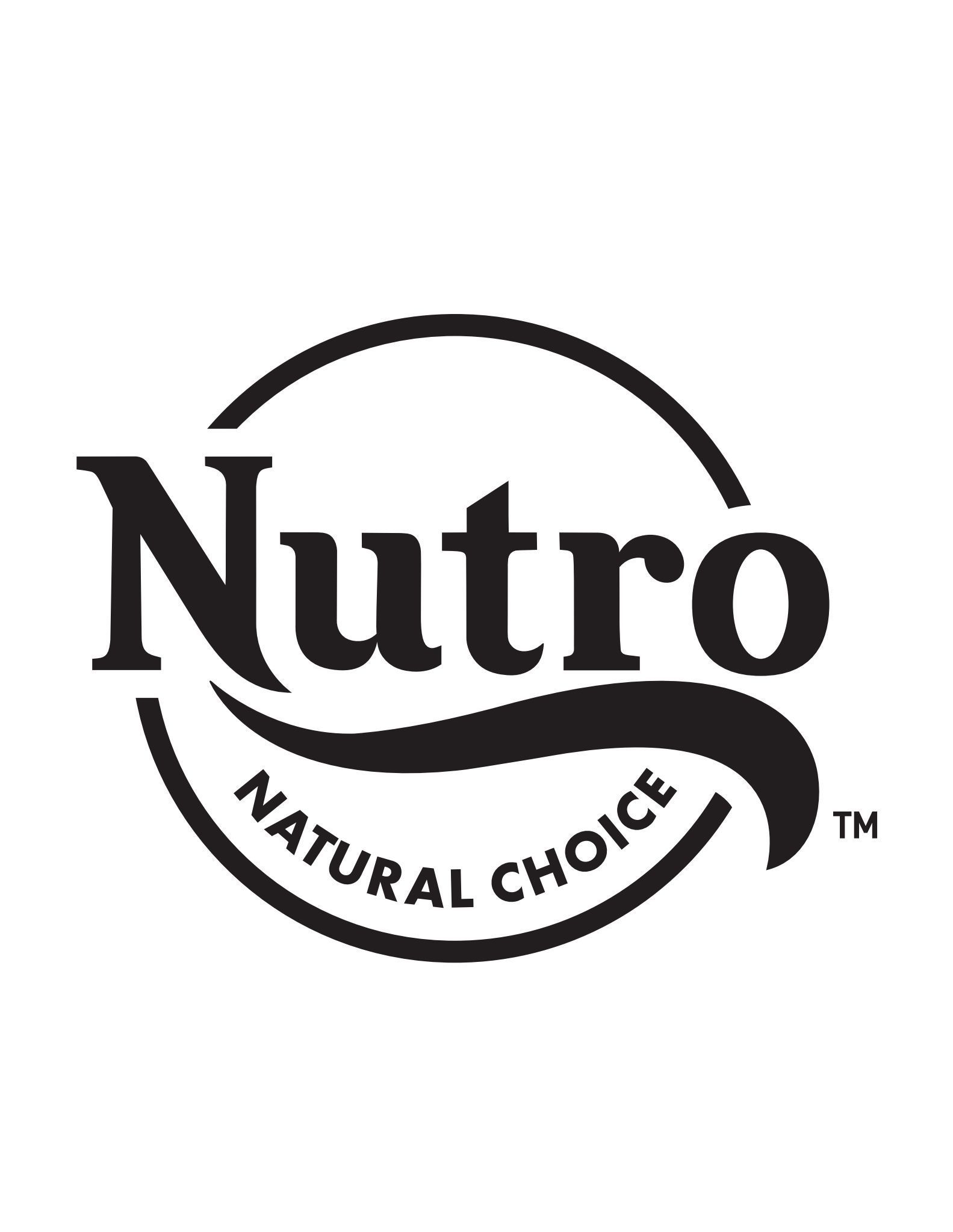 A black and white logo for nutro natural choice.
