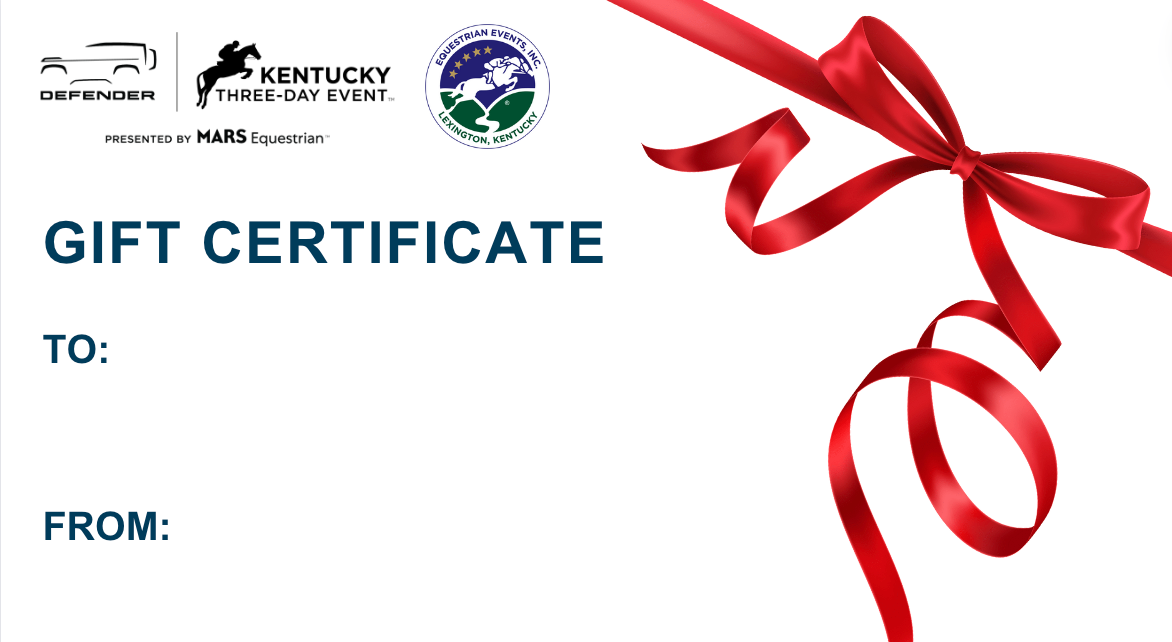 A gift certificate with a red bow on it
