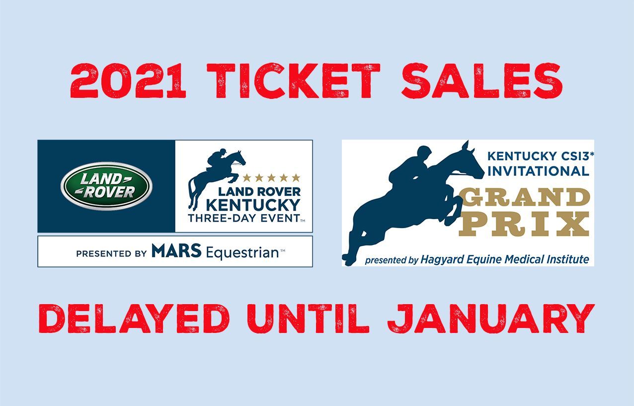 A poster that says `` 2021 ticket sales delayed until january ''