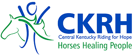 The logo for central kentucky riding for hope horses healing people