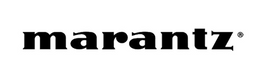 Marantz logo in black lowercase letters on a white background by Audio Video Concepts