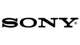 Black Sony logo on a white background by Audio Video Concepts
