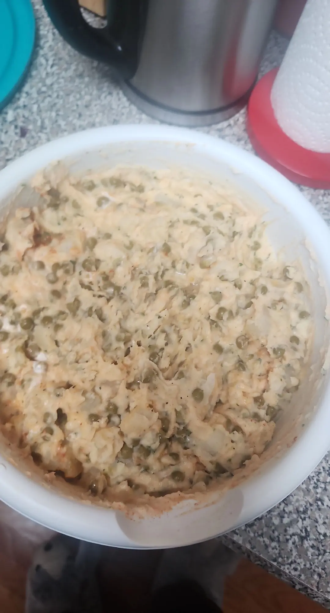 Potatoes Salad with Sweet Peas