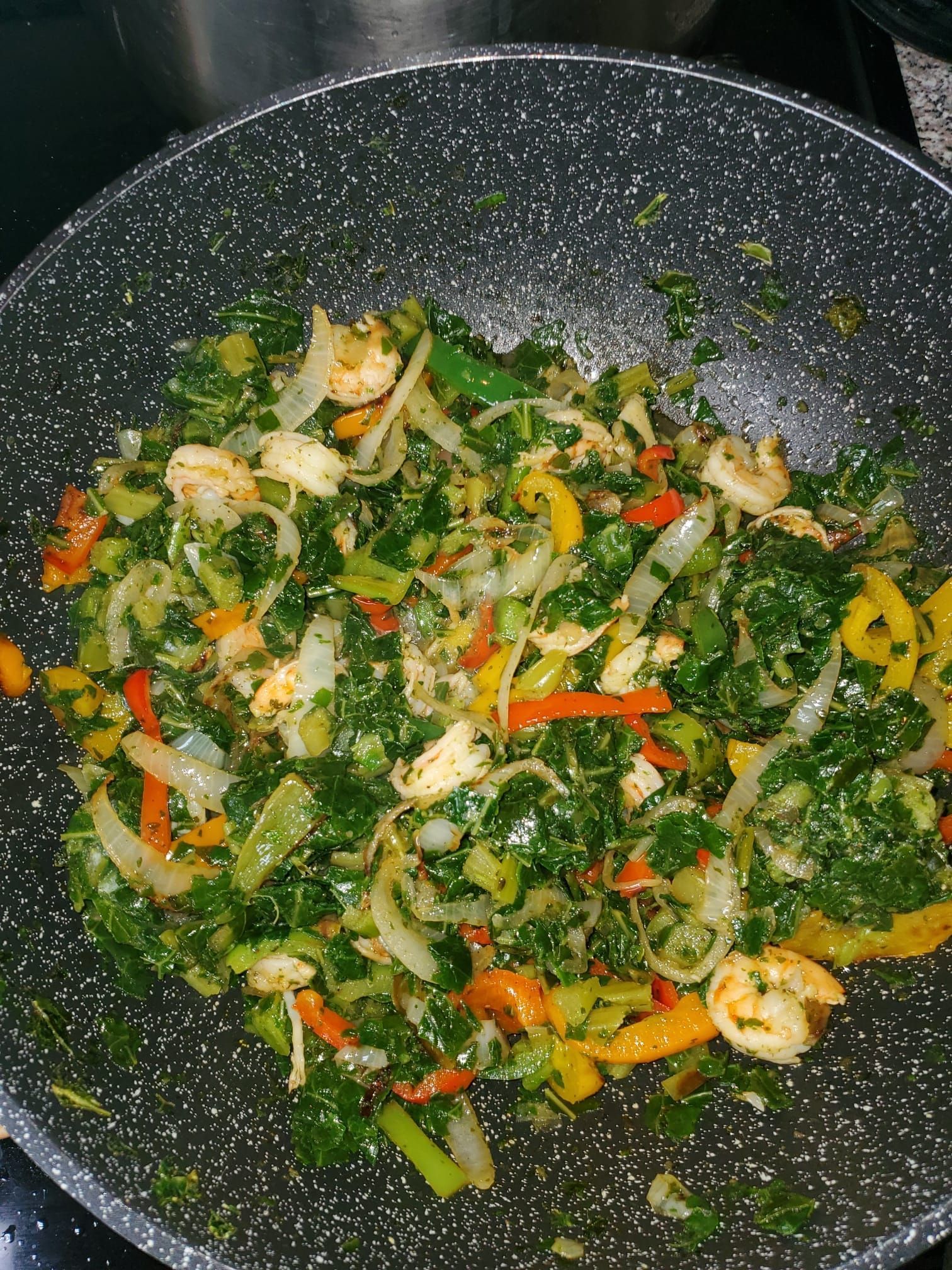 Callaloo with Shrimp