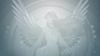 Homepage A silhouette of a woman with wings on a blue background.