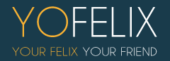 Een logo voor yofelix jouw felix jouw vriend