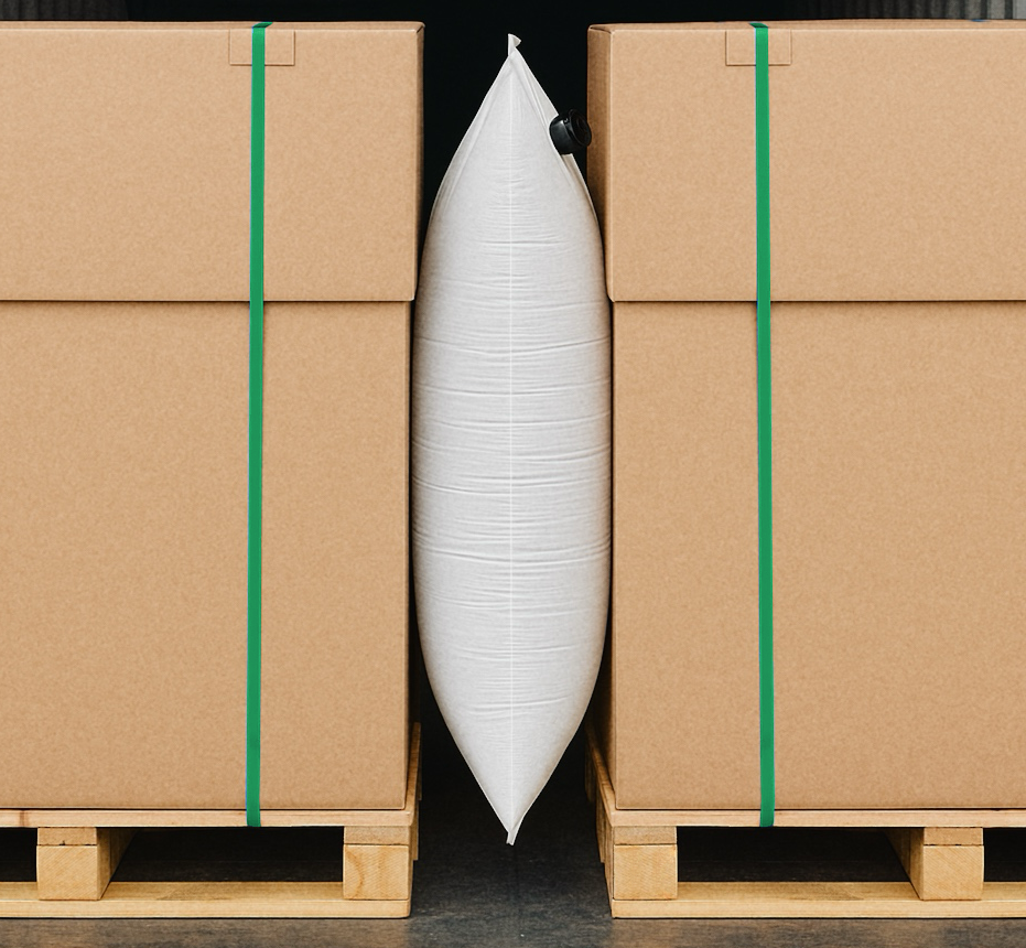 Airbag between two boxes