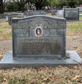 Tombstone with an embedded photo, 
