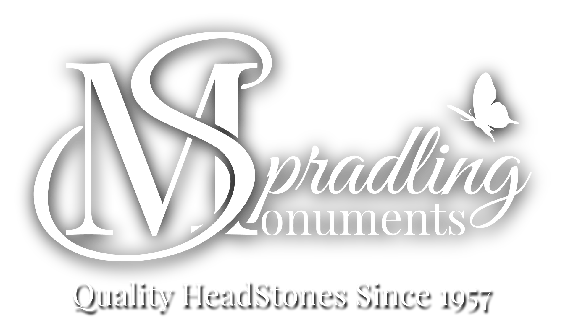Logo for Spradling Monuments, with intertwined