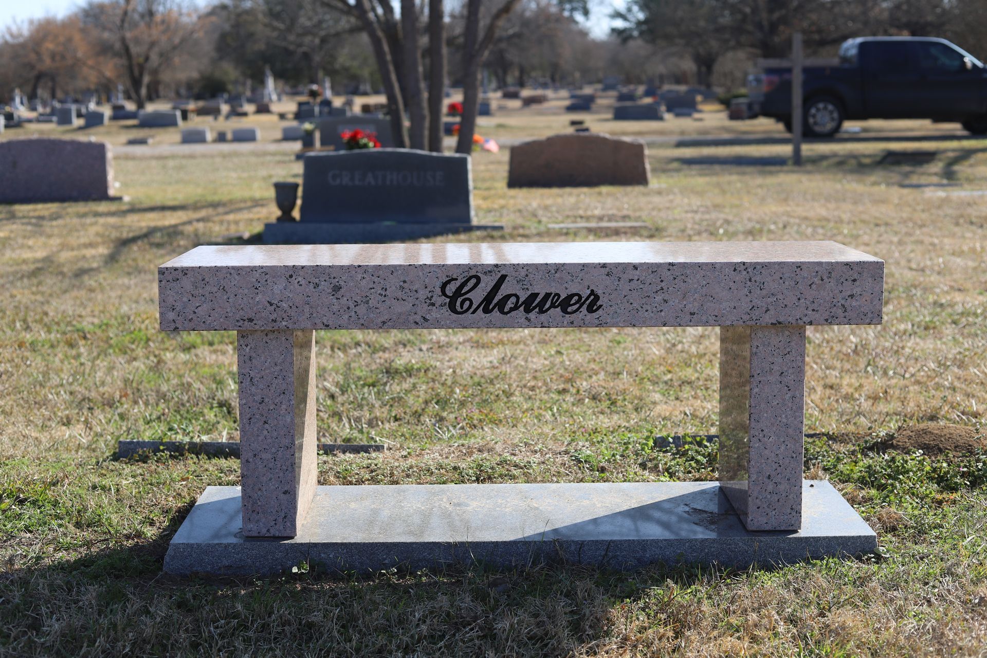 Stone bench with 