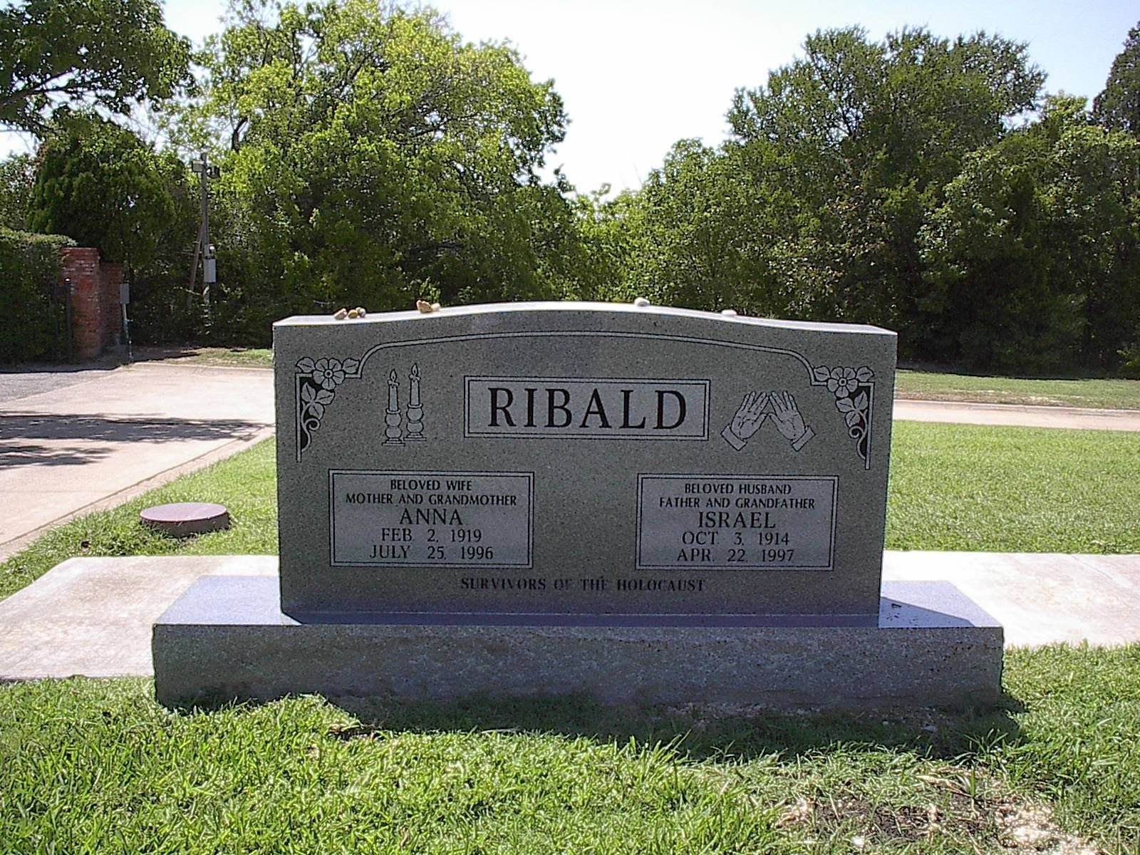 Gray headstone with