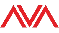 A red logo with the letter v on a white background.