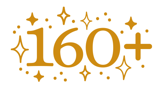 The number 90 is surrounded by stars on a white background.