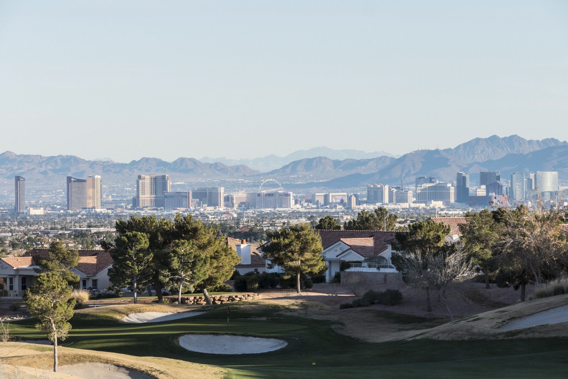 las vegas neighborhood with view of las vegas strip
