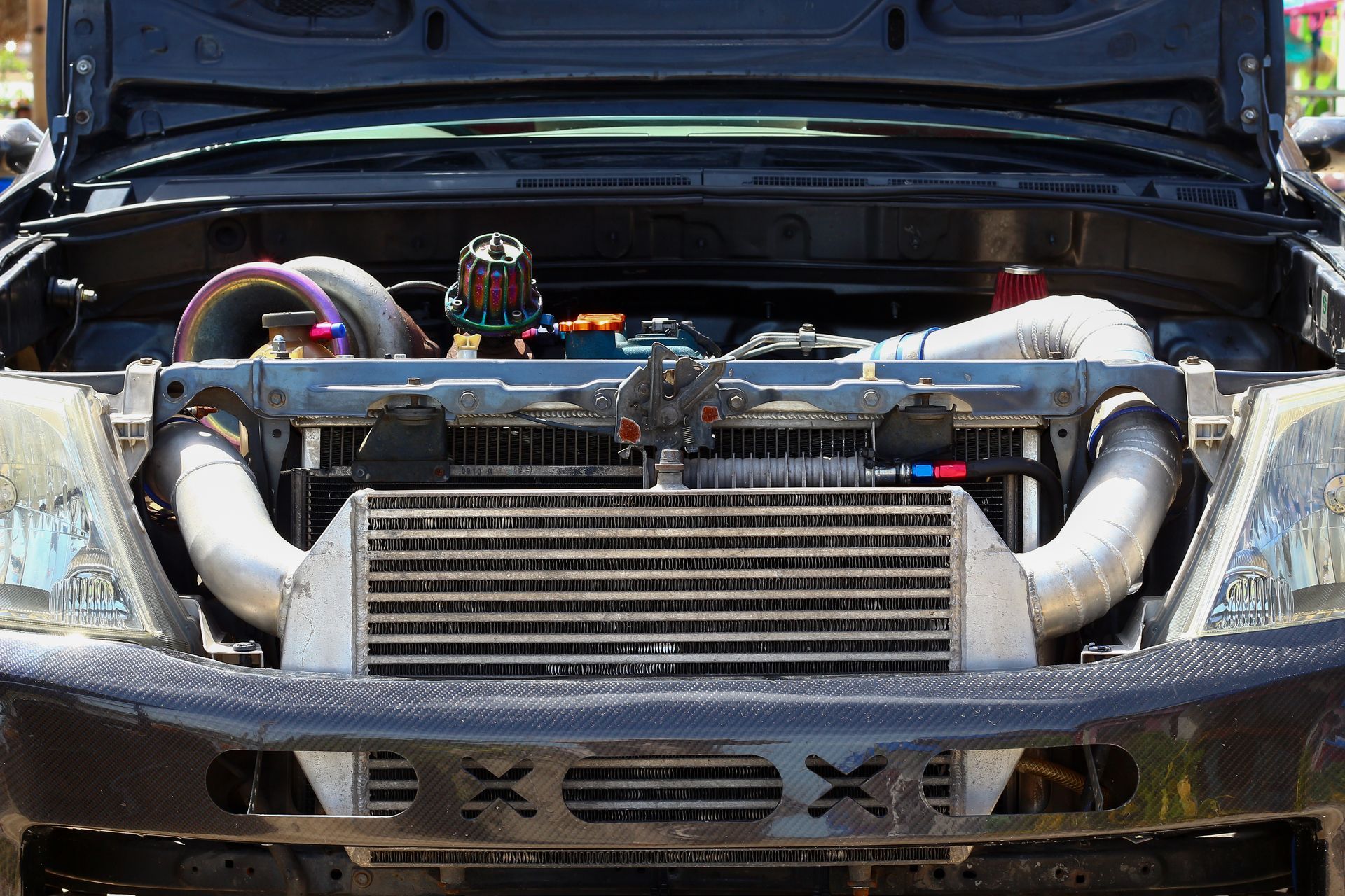 The Hood of a Car is Open and the Engine is Visible — Bowral Auto Care In Mittagong, NSW