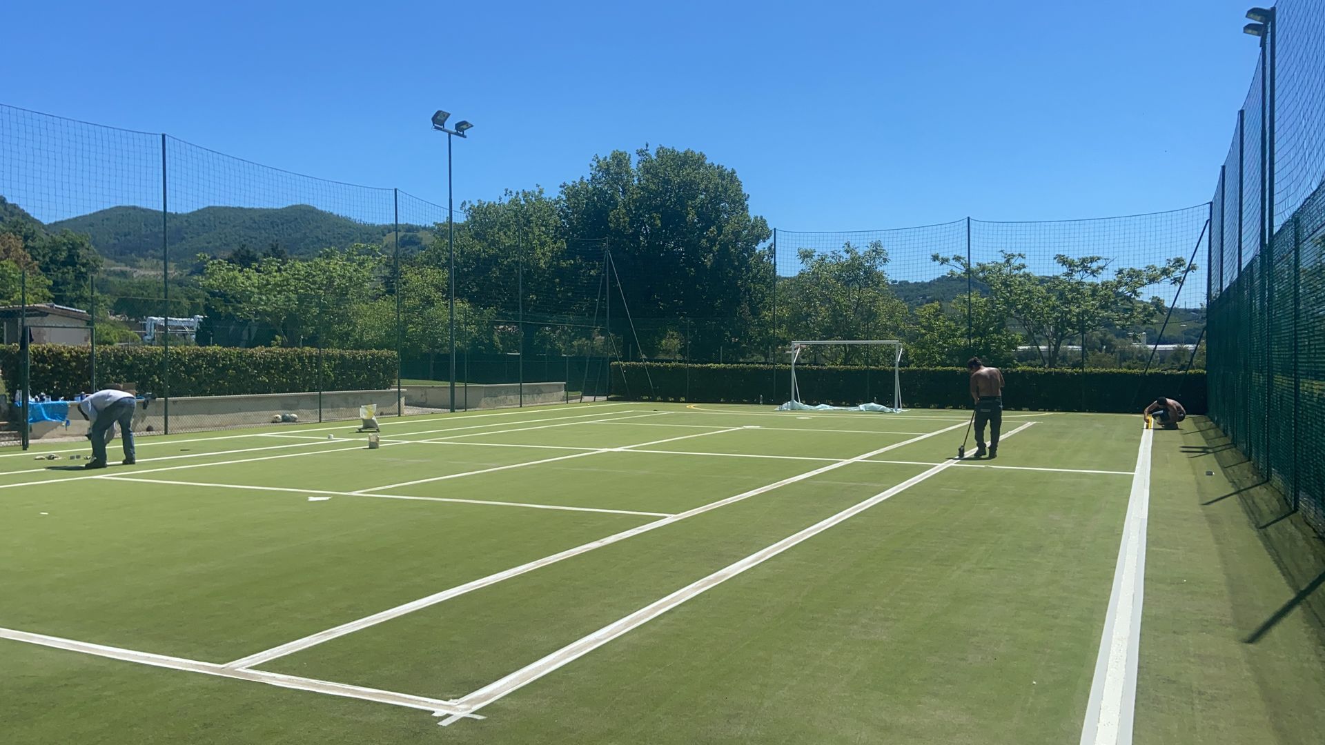 manutenzione campi da tennis