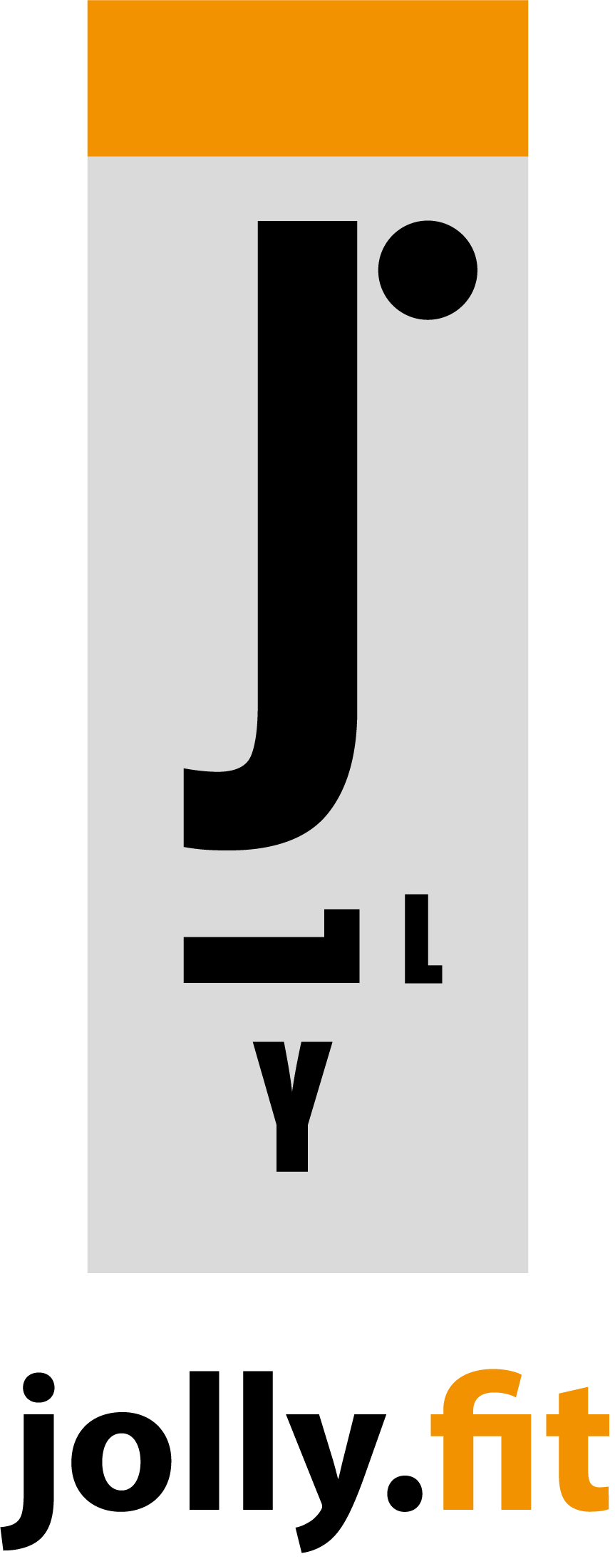 Logo for JollyFit. The letters of 'jolly' artfully arranged.
