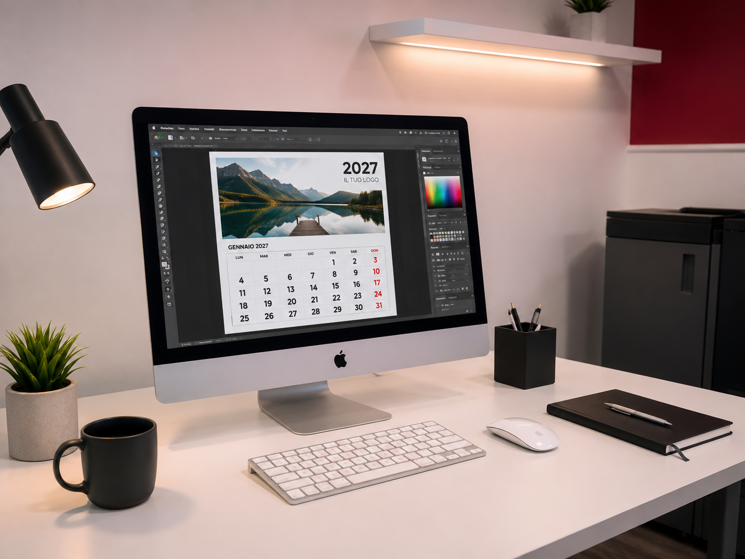 Progettazione grafica di un calendario personalizzato