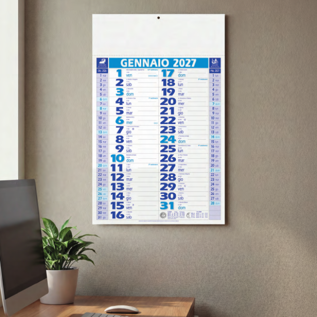 Calendario olandese personalizzato da parete