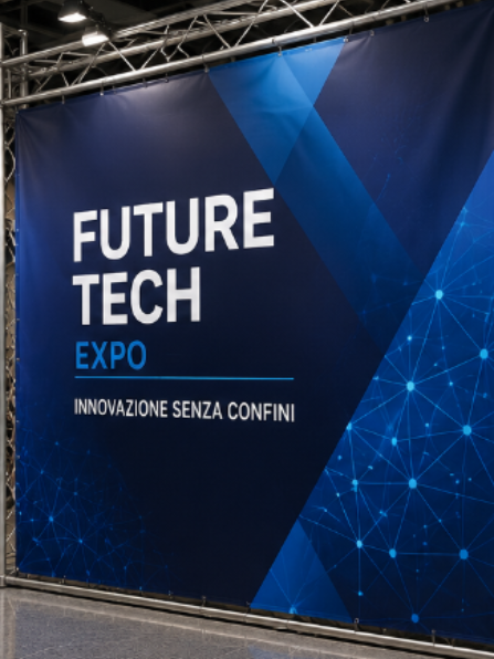 Banner e materiali promozionali per eventi e fiere