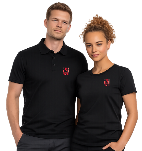 abbigliamento personalizzato aziendale polo con logo ricamato a Roma