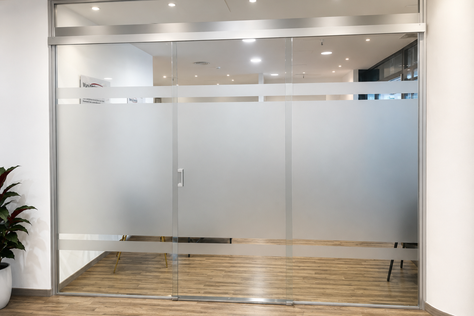 Pellicole privacy effetto sabbiato per uffici e ambienti professionali