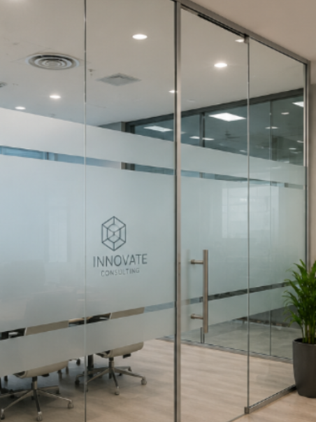 Pellicole decorative e privacy per uffici moderni