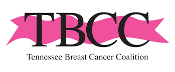 Logo for Tennessee Breast Cancer Coalition. TBCC in black letters over a pink ribbon; text underneath. | Heaven Sent Automotive