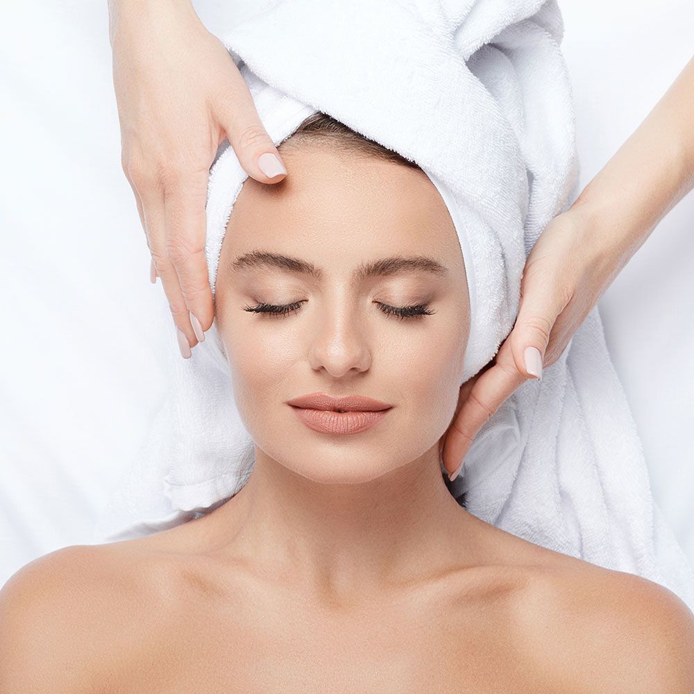 Woman with Towel on the Head